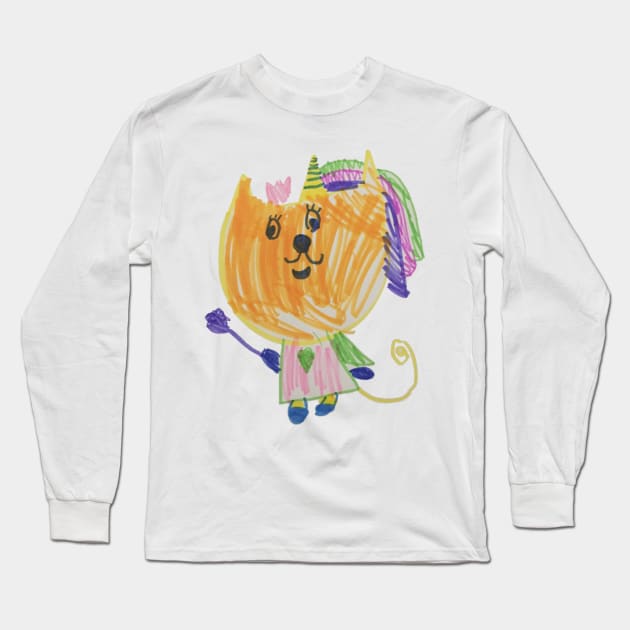 Caticorn Long Sleeve T-Shirt by WhitneyWooHoo